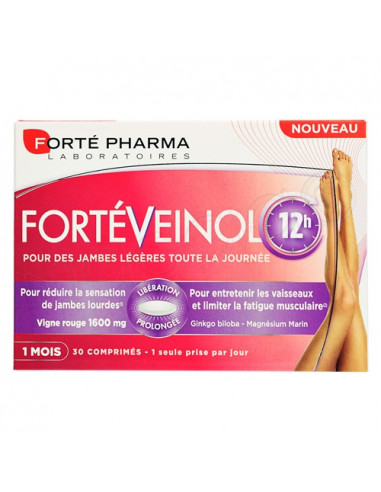 Forté Pharma FortéVeinol 12H Jambes Légères 30 comprimés