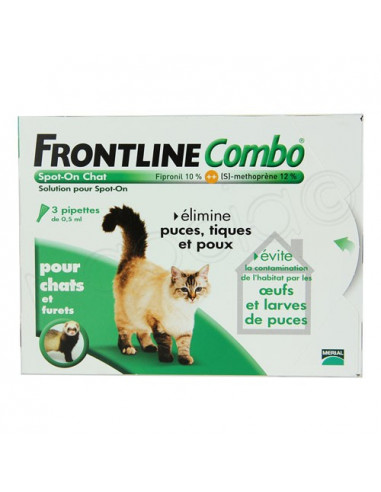 Frontline Combo Antiparasitaire Double Protection Chats et Furets