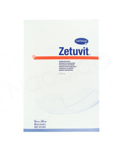 Zetuvit Pansements Absorbants Hartmann. 10 pièces 15x20cm