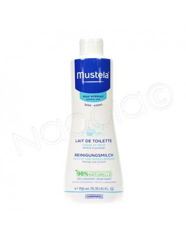 Mustela Lait de Toilette Visage & Siège Peau Normale 750 ml