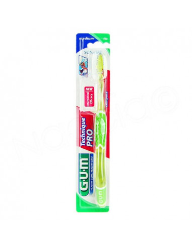 Gum Technique PRO Brosse à Dents Médium 528. x1 Vert