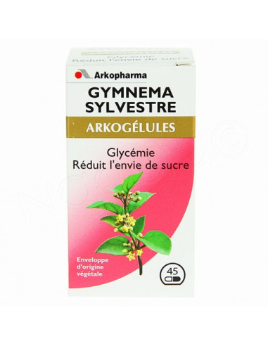 Arkogélules gymnema sylvestre 45 comprimés