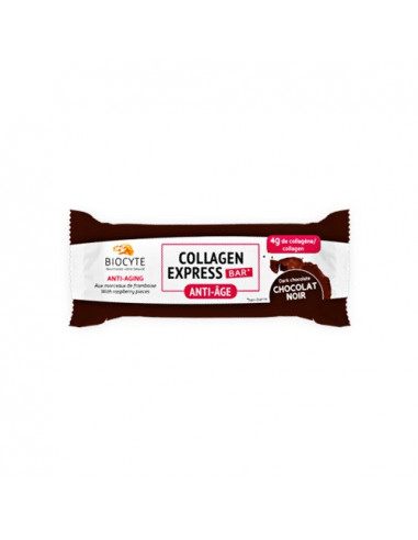 Biocyte Collagen Express Barre Anti-Âge Beauté de la Peau. x1 Chocolat Noir
