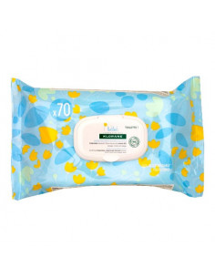 Klorane Bébé Lingettes Nettoyantes Douces paquet de 70 lingettes