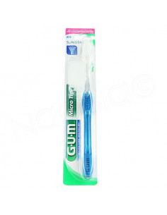 Gum Microtip Sunstar 475 Brosse à dents + protection bleu