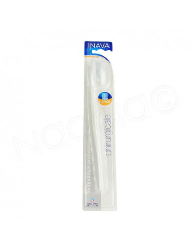 Inava Brosse à dents chirurgicale 15/100 + protection Blanc