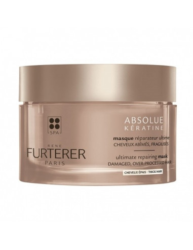 René Furterer Absolue Kératine Masque Réparateur Ultime Cheveux Abimés et épais 200 ml