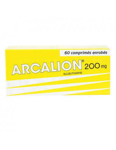 Arcalion Sulbutiamine 200mg. 60 comprimés enrobés