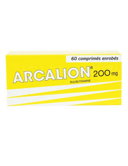 Arcalion Sulbutiamine 200mg. 60 comprimés enrobés