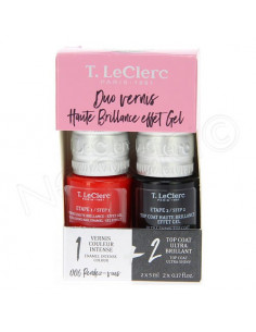 T.LeClerc Duo Vernis Haute Brillance Effet Gel. 2x5ml 006 Rendez-vous