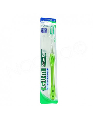 Gum MicroTip Sunstar 473 medium Brosse à dents + protection Vert