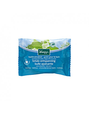 Kneipp Galet effervescent pour le bain aux Huiles Essentielles. 80g Mélisse