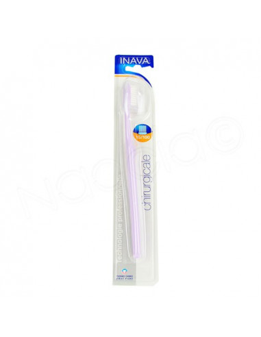 Inava Brosse à dents chirurgicale 15/100 + protection Mauve