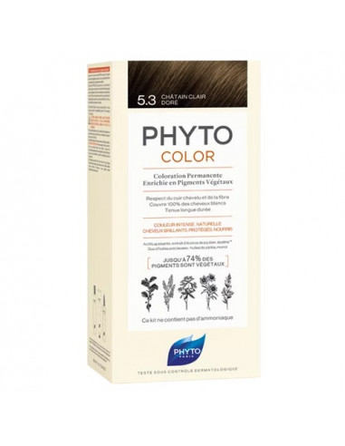 Phytocolor Coloration Permanente aux pigments végétaux. x1 kit 6.7 Blond foncé marron