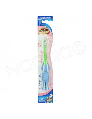 Elgydium Baby Brosse à Dents Enfants 0/2ans Vert-bleu