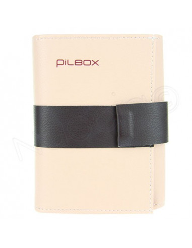 Pilbox Cardio Pilulier Semainier Modulaire. x1 Beige/Marron
