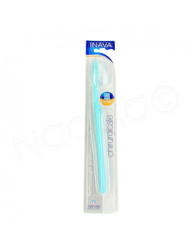 Inava Brosse à dents chirurgicale 15/100 + protection Vert
