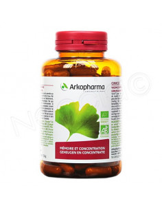 Arkogélules Ginkgo Bio Mémoire et Concentration 150 gélules