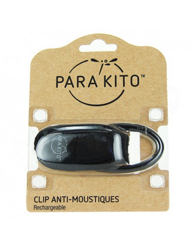 Para'Kito Clip Anti-Moustiques rechargeable Noir