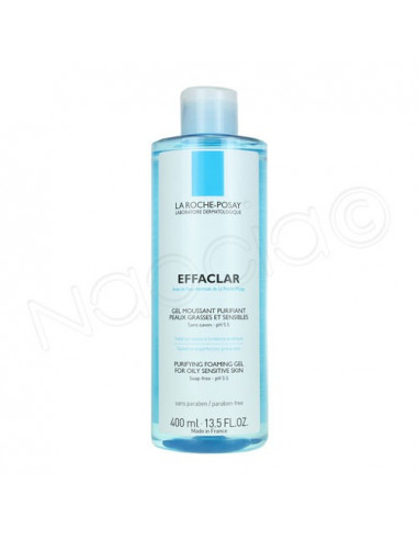 Effaclar Gel Moussant Purifiant sans savon peau grasse 400 ml