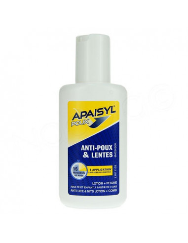 Apaisyl Poux Anti-poux et lentes 15 minutes Flacon 200ml