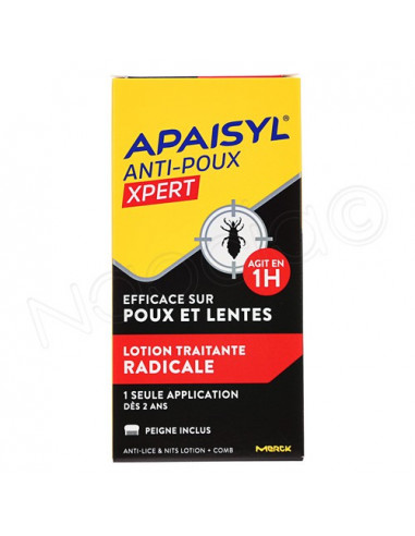 Apaisyl Anti-Poux Xpert 100% Radical Poux & Lentes Lotion traitante Flacon 100ml