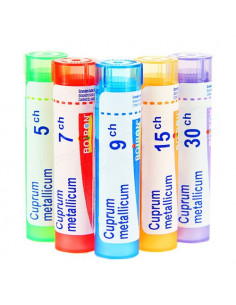 Cuprum Metallicum tube granules Boiron crampes spasmes