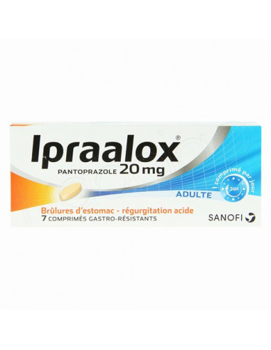 Ipraalax 20mg brûlures estomacs comprimés