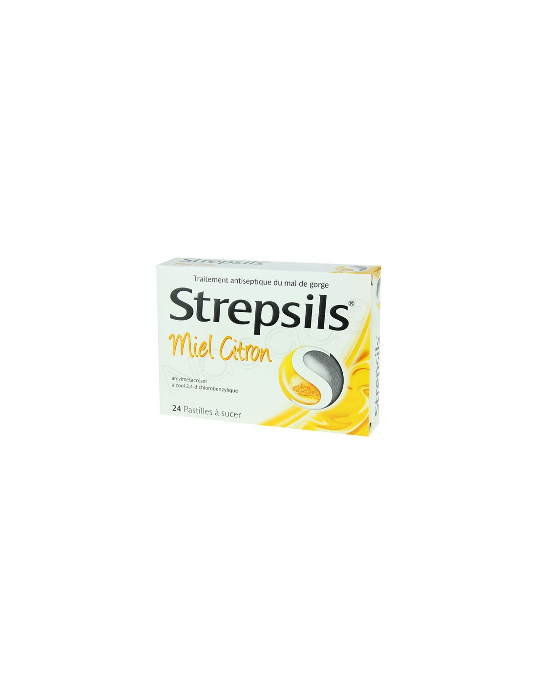 Strepsils Miel Citron Mal De Gorge Pastille A Sucer, Boite de 24