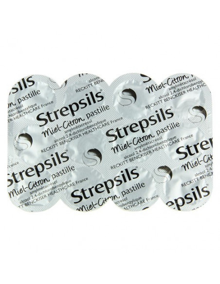 Strepsils Miel Citron Traitement antiseptique du mal de gorge pastilles à sucer Strepsils - 3