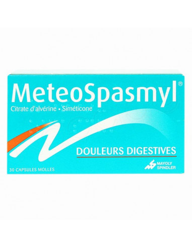 Meteospasmyl citrate d'alvérine siméticone capsules