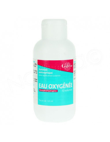 Gifrer Eau oxygénée solution antiseptique 10 volumes Flacon 125ml