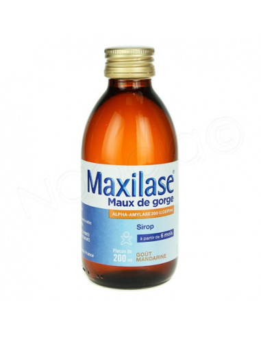 Maxilase Maux De Gorge Sirop Gout Mandarine 125ml Ou 0ml Archange Pharma