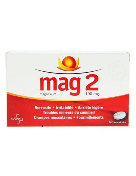 Mag 2 Magnésium 100mg Comprimés