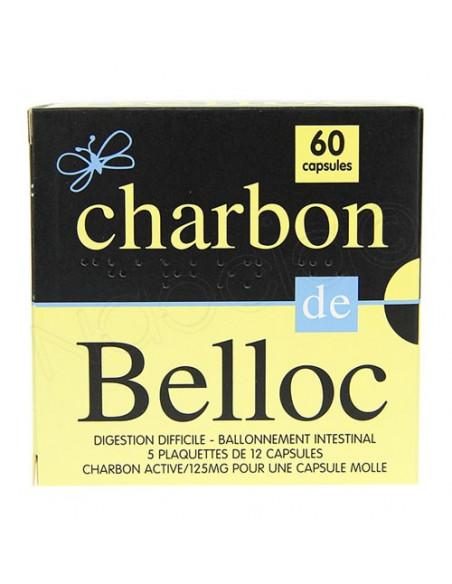 Charbon de Belloc 125mg Capsules molles