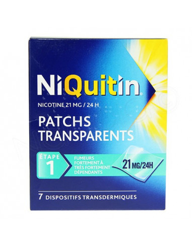 Niquitin 21mg / 24h Patchs transparents