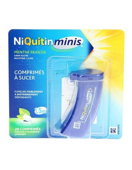 Niquitin Minis Menthe Fraîche Sans Sucre 1.5mg Comprimés