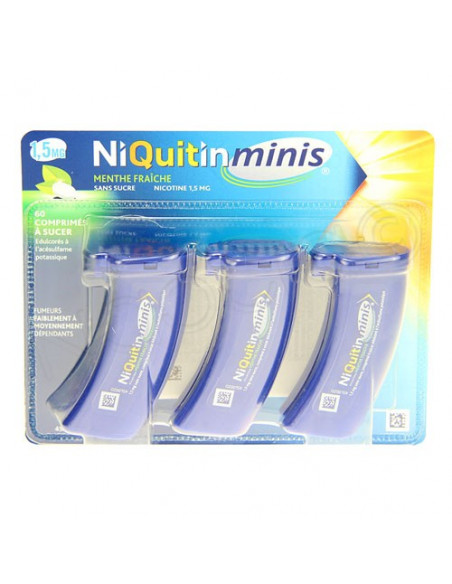 Niquitin Minis Menthe Fraîche Sans Sucre 1.5mg Comprimés Niquitin - 2