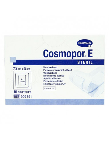 Cosmopor E Steril Pansement Couvrant Adhésif. Boite de 10