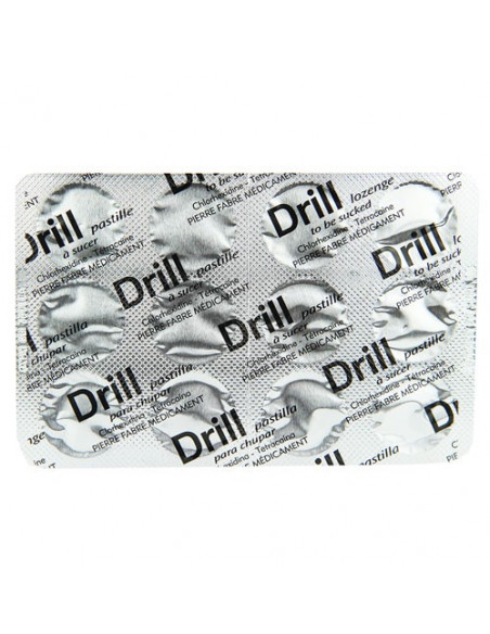 Drill Pastilles Maux de Gorge Chlorhexidine/Tétracaïne 24 pastilles Pierre Fabre - 3