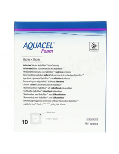 Aquacel Foam Pansement Hydrocellulaire adhésif. Boite de 10 2