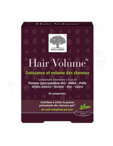 Hair Volume Croissance et Volume des Cheveux. 30 comprimés