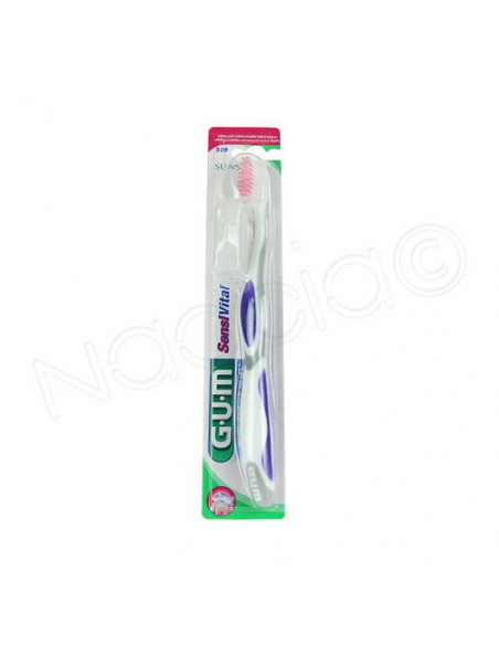 Gum Brosse à dent Sensivital 509 sunstarPlus capuchon de protection