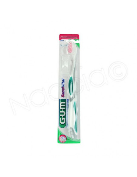 Gum Brosse à dents Sensivital 509 sunstar + capuchon de protection Sunstar - 2