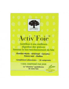 New Nordic Activ'Foie. 30 comprimés