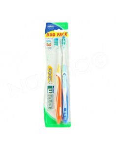 Gum Activital Duo Pack Sunstar medium brosse à dents x2 Plus 1 protection