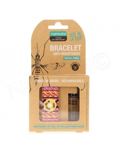 PARAKITO Bracelet Anti-Moustiques Adulte Rechargeable Etoiles | Pharmacie  de la Poste