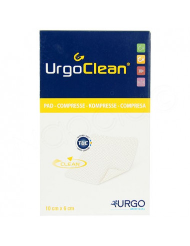 UrgoClean Compresse Hydro-Détersif Absorbant. x16