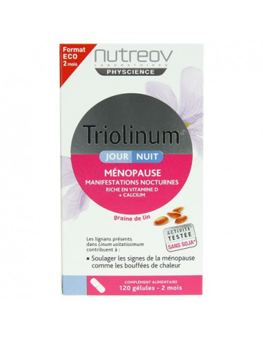 TRIOLINUM Ménopause JOUR/NUIT. Boîte de 120 capsules - ACL 4346959