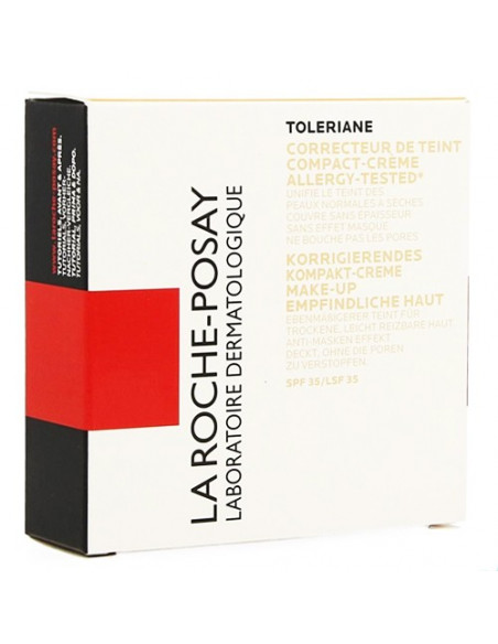 Toleriane Fond teint Compact-crème correcteur Poudrier 9g avec miroir Plus houppette La Roche Posay - 2
